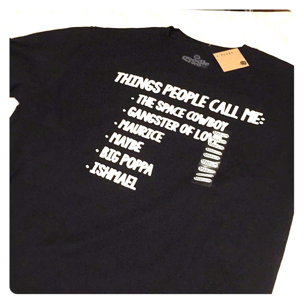 Black funny Tee. Men’s M